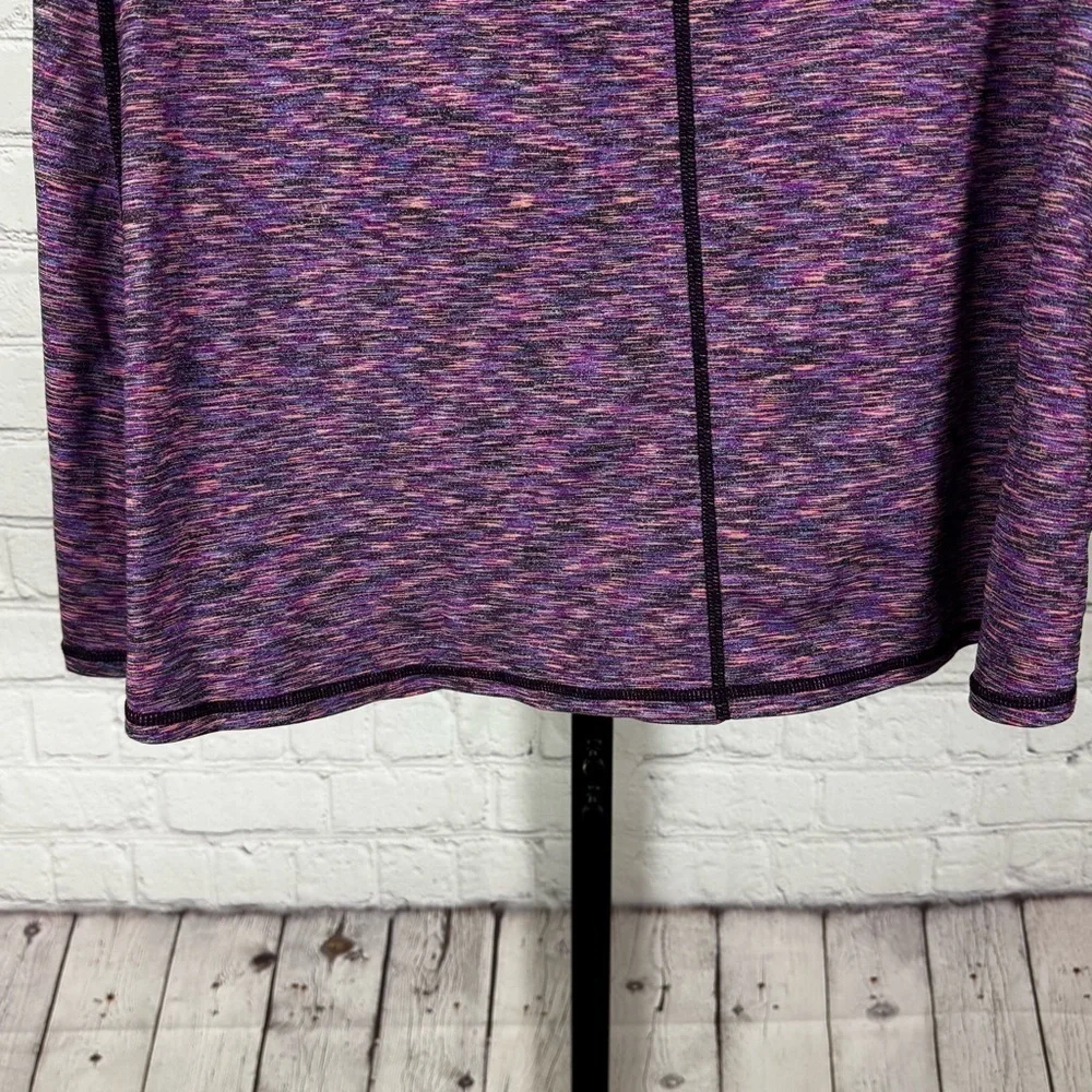 Prana Leanne A-line Foldover Athletic Skirt Purple Space Dye Size Small